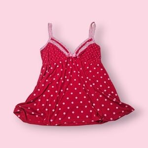 Vintage Y2K Joe Boxer Polka Dot Babydoll Intimates & Sleepwear